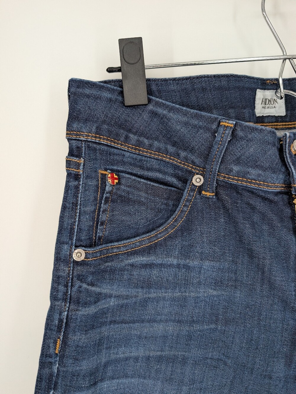 Hudson Jeans Beth Petite Baby Boot Cut Jeans Dark Wash Flap Pocket Y2k 29 - Picture 4 of 10
